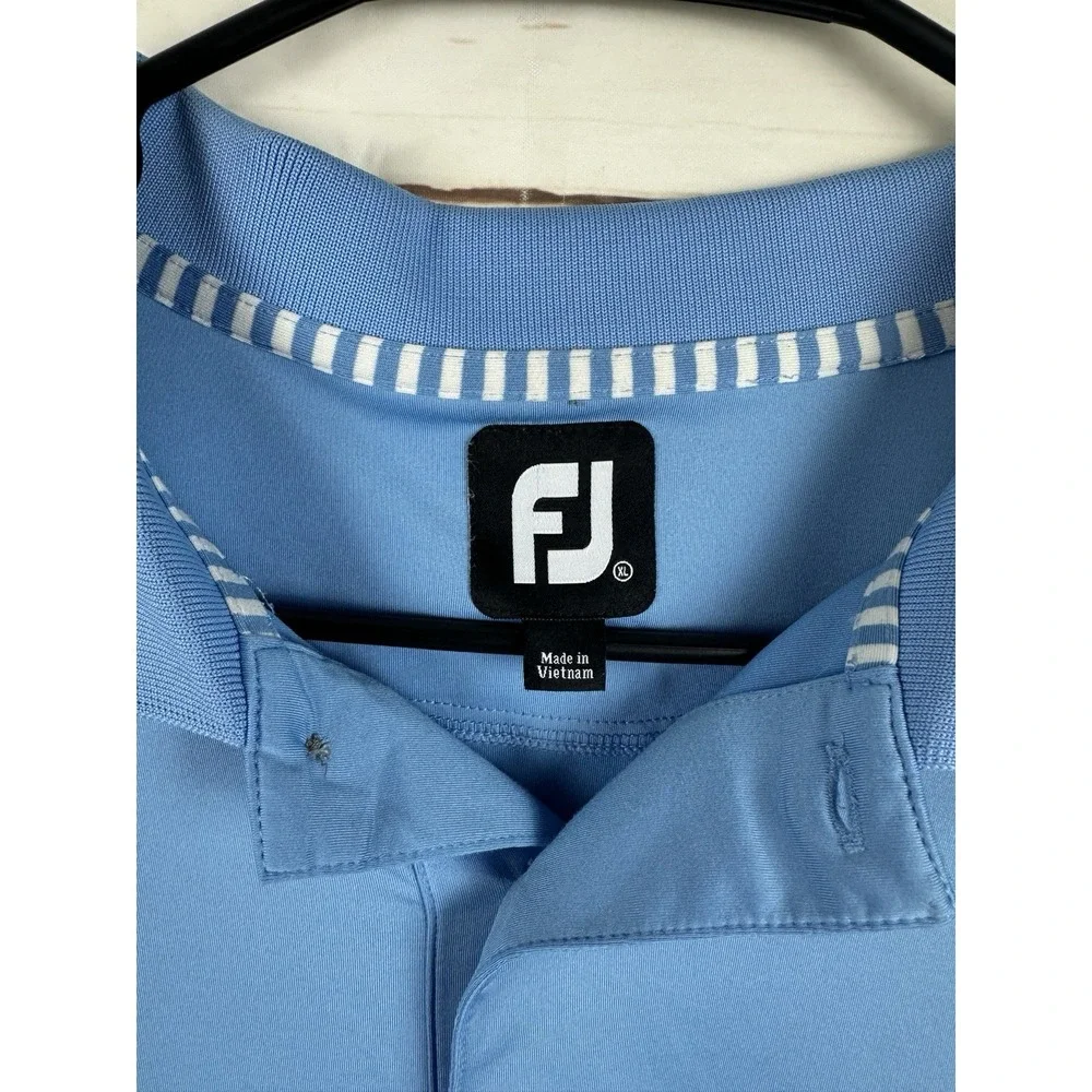 FootJoy Polo Shirt‎ Mens XL Blue Golf FJ Casual Short Sleeve Adult XL